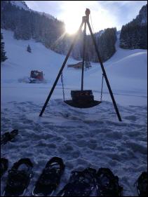 outdoor -fondue waldfondue